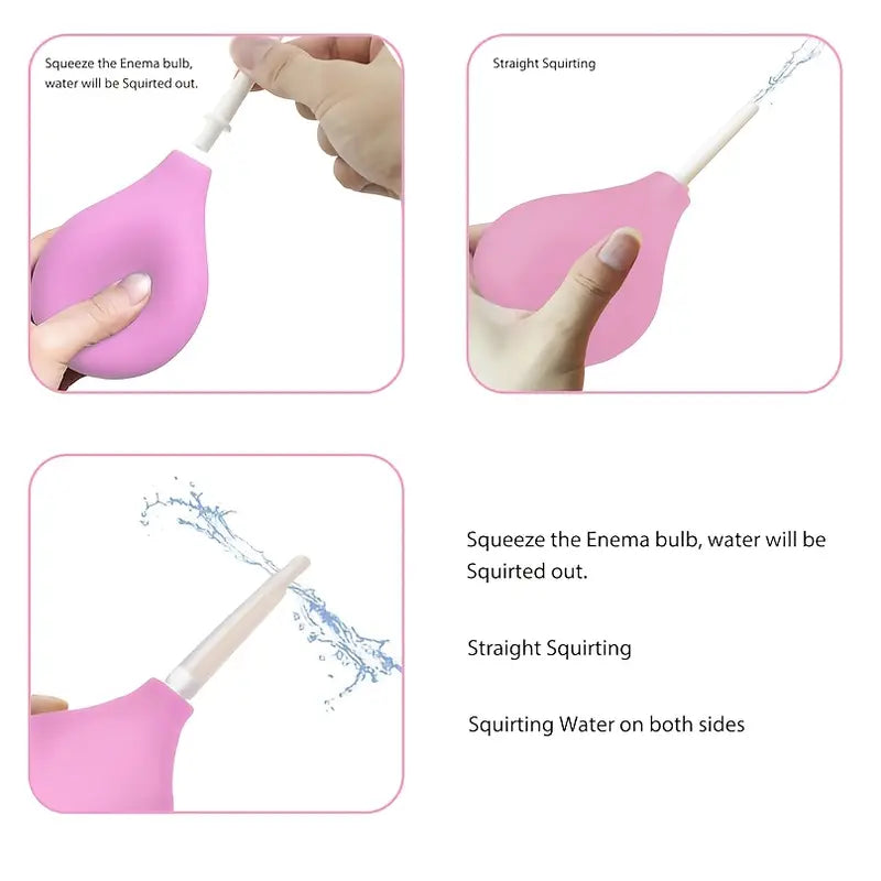 Enema Bulb Enema Kit Suitable For Women Men With 3 Nozzles