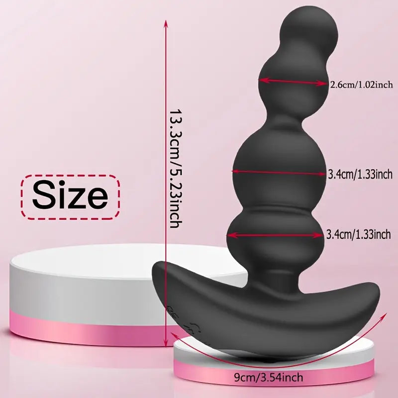 10 Vibration Modes 360° Rotation Pull Bead Style Design Anal Vibrator
