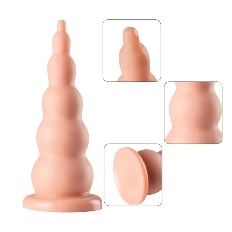 Prostate Massage Butt Plug Toy PVC Anal Play For Men Women Couples