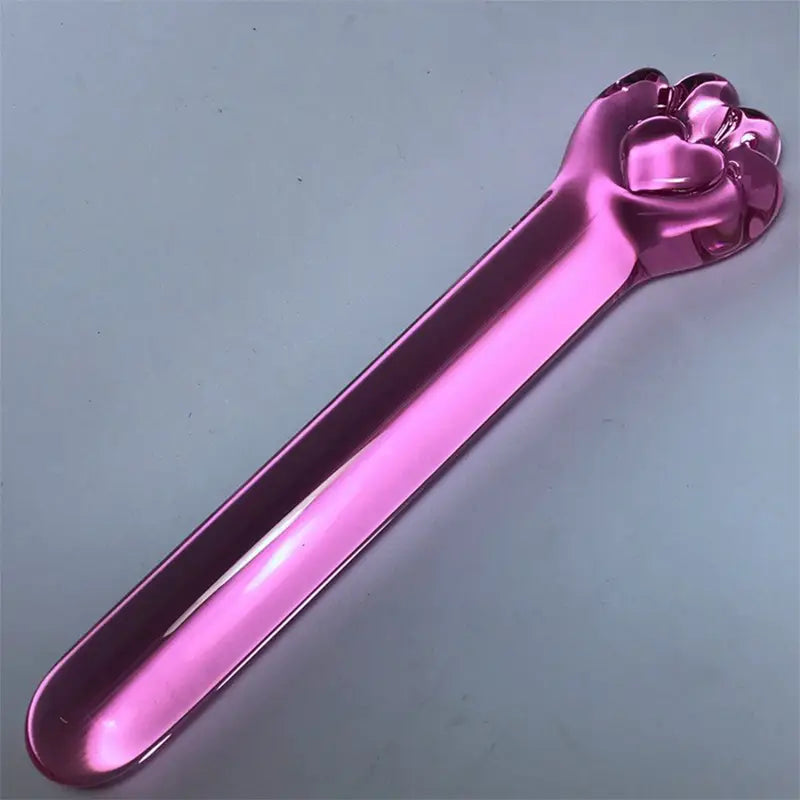 Glass Anal Plug With Paw-Shaped End Smooth G-Spot Stimulator