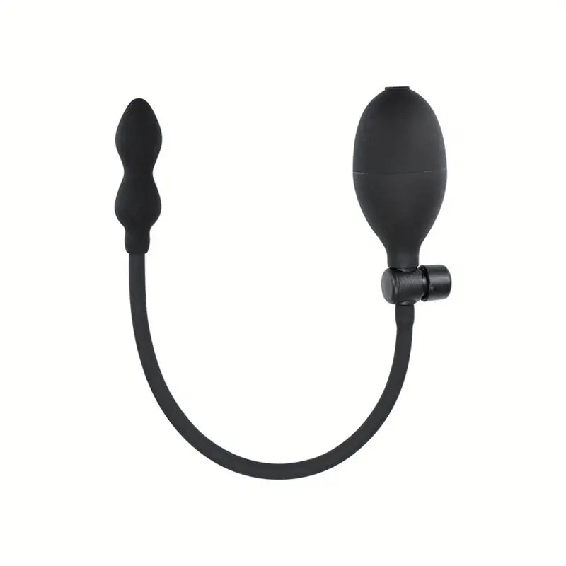 Body-Safe Silicone Inflatable Anal Plug With Quick Release Valve Butt Toy