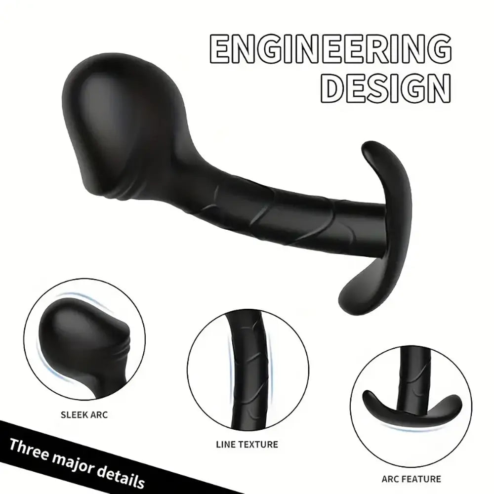 Silicone Anal Plug Set Beginner Anal Training Kit Unisex G-Spot Stimulator