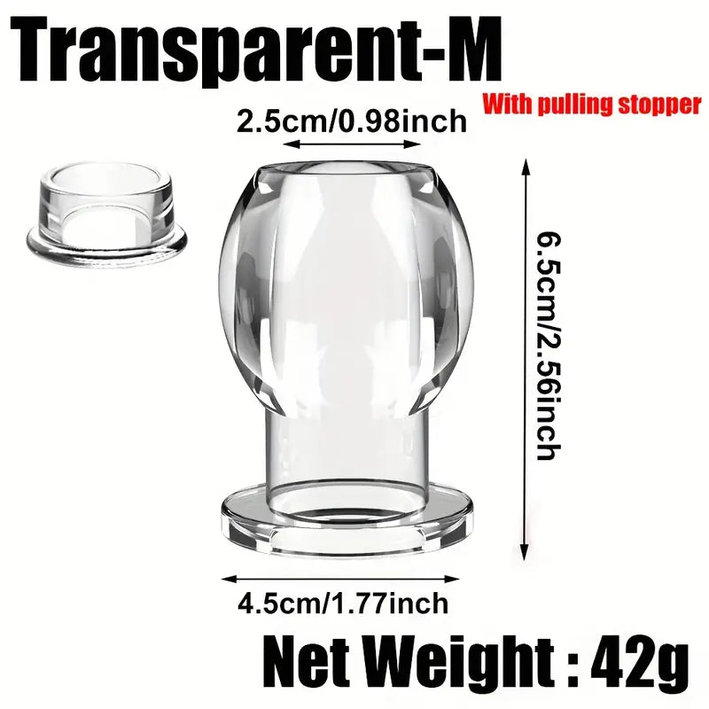 Hollow Anal Plug With Butt Stopper For Women Men Anal Butt Plug