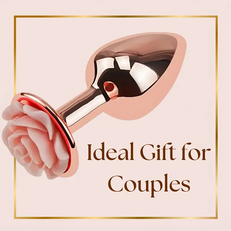 Metal Pink Heart Anal Plug Rose Base 3 Sizes Suitable For Beginners Metal Pink Heart Anal Plug Rose Base 3 Sizes Suitable For Beginners