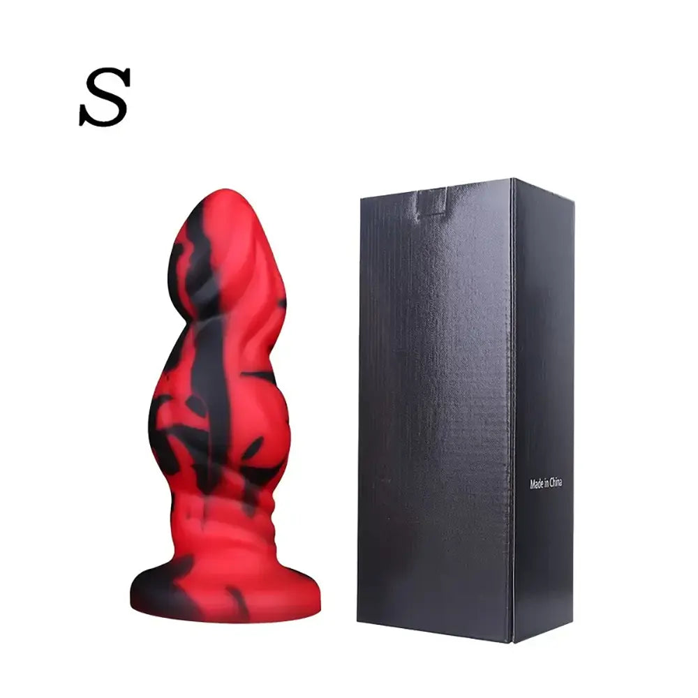 Silicone Anal Plug with Suction Cup Large Dildo Butt Plug For Beginners