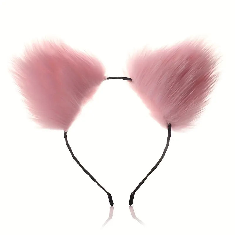 SM Metal Fox Tail Ear Set Tail Butt Plug With Ear Set For Cosplay Sex Game
