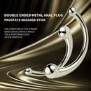 Double Ended Stainless Steel Anal Plug G Spot Prostate Massage Stick