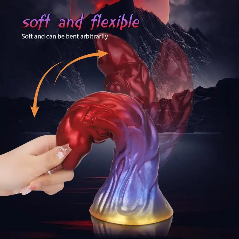 7.99in 9.05in Monster Silicone Animal Soft Fantasy Dildo For Female Male