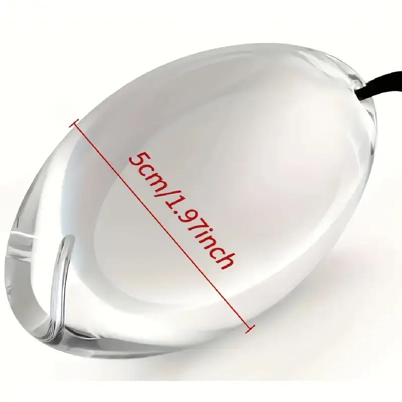 Large Oval Glass Butt Plug With Rope Comfortable Fit For Couples Women