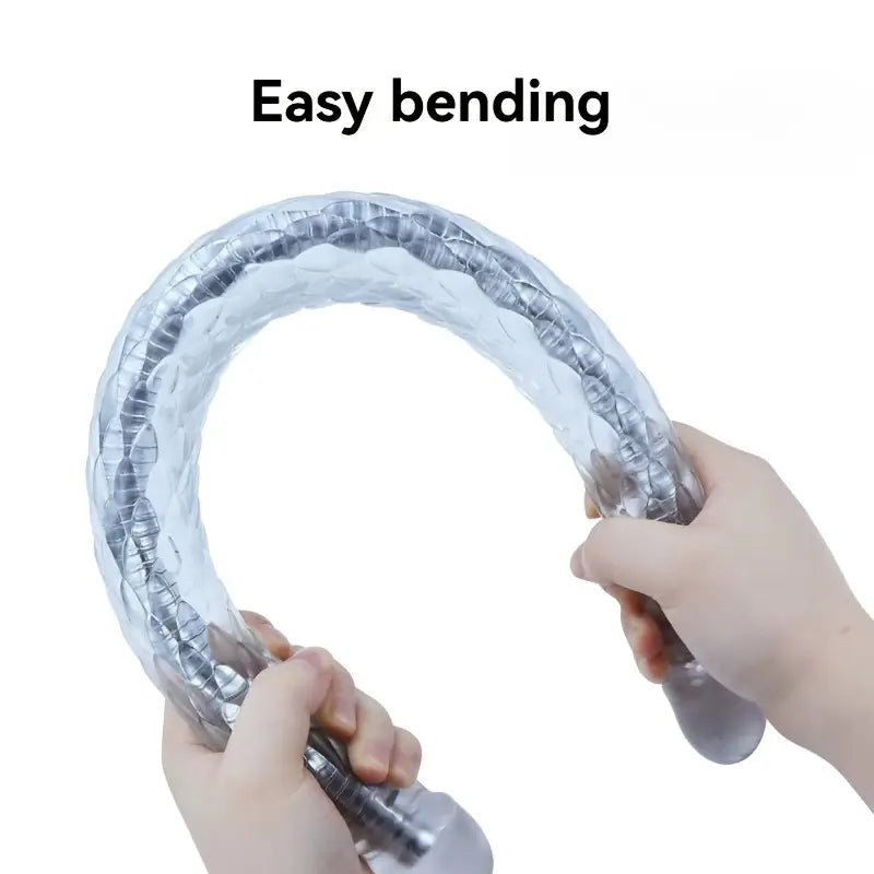 Dual-Ended Dildo Anal Plug Flexible Design Hand Washable Anal Toy