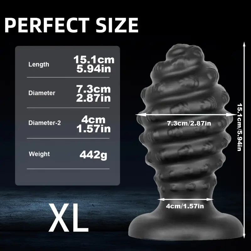 Conch-Shaped Silicone Anal Plug Unisex G-Spot Expandable Butt Sex Toy