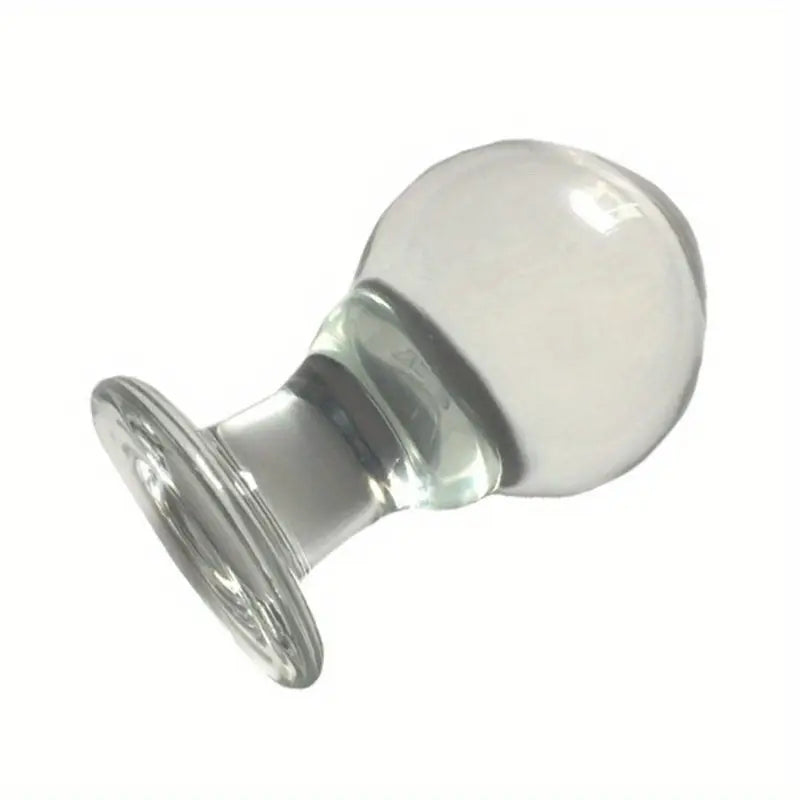 Peach-Shaped Glass Butt Plug For Couples Anal Sex Toy For Adults