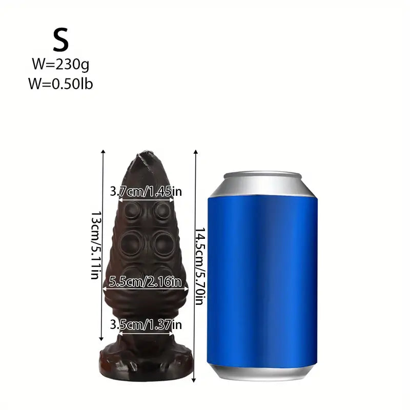 Black Octopus Anal Plug PVC Big Butt Plug Anal Sex Toy For Women