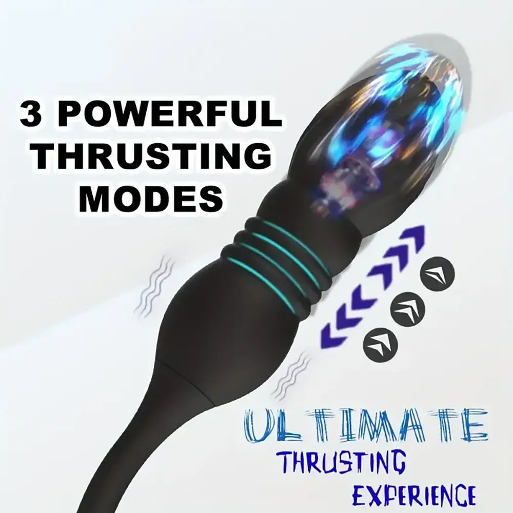 Thrusting Prostate Massager Remote Control Vibrator Perineal Massager