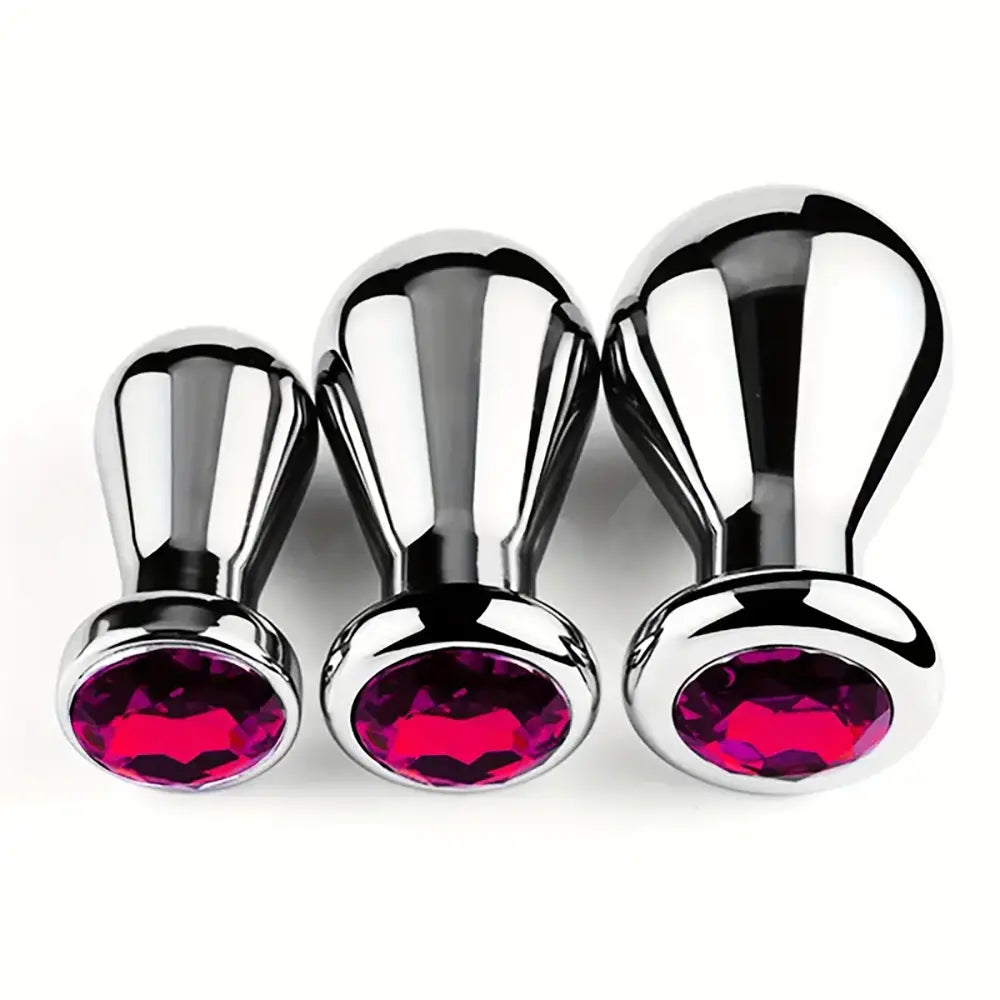 Unisex Metal Anal Plug Toy Sex Accessory For Anus Dilation Stimulation