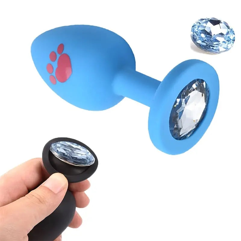 New Cute Cat Paw Texture Anal Plug Sex With Masonry Adult Sex Toy