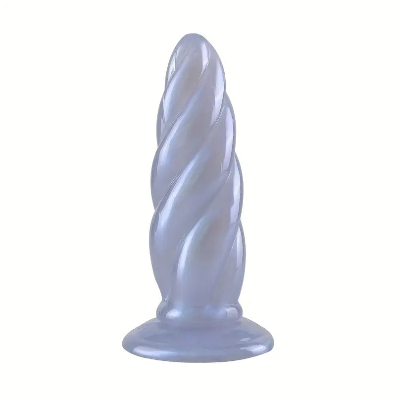 Spiral Penis Spiral Dildo Penis Big Butt Plug Soft Silicone Anal Plug