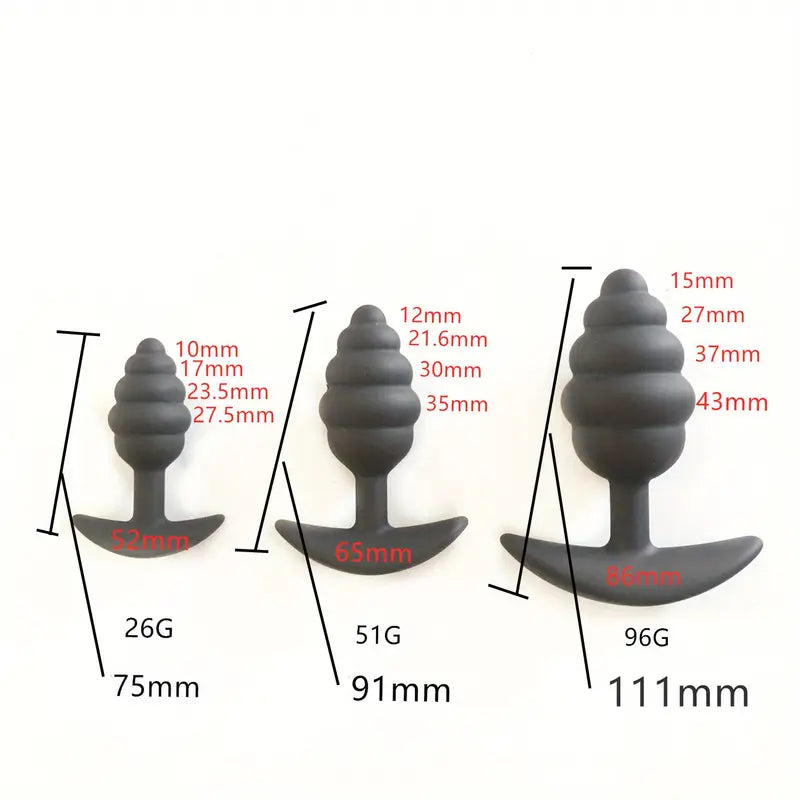 Wear Spiral Silicone Anal Plug Adult Product For Men Women Sex Toy