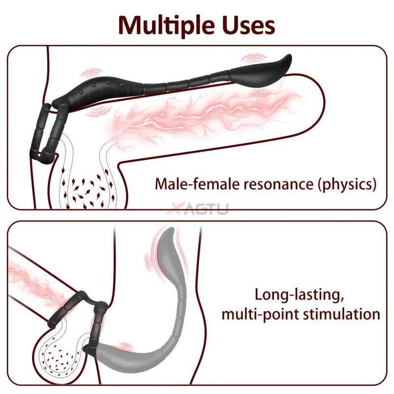 Vibrating Cock Ring Vibrator Anal Vibrator With Bullet Prostate Massager