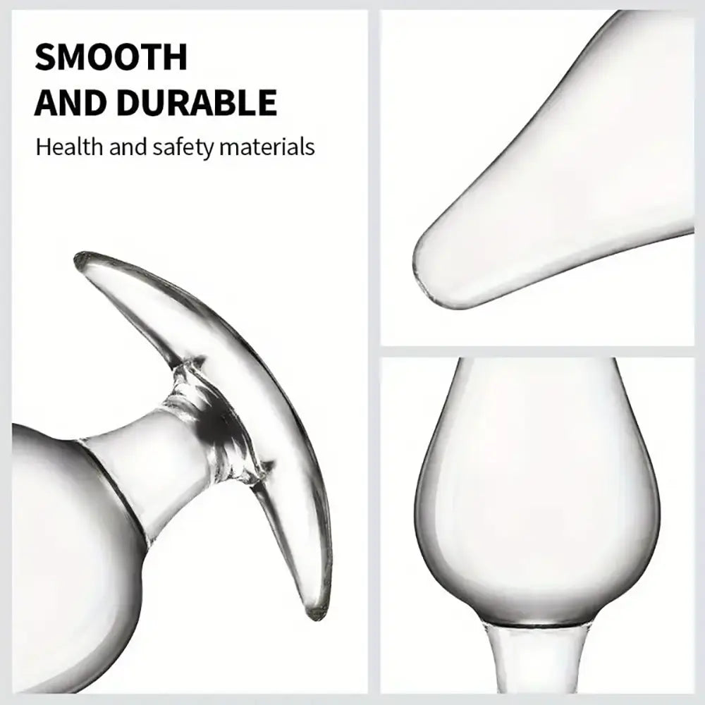 Crystal Glass Large Butt Plug Anal Trainer Bum Plug Anal Expander