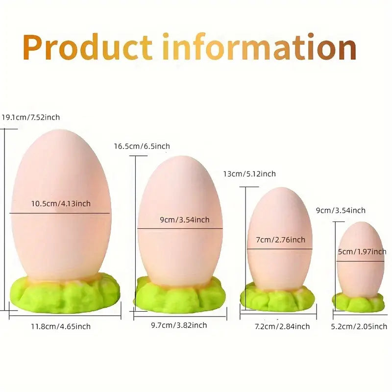 Liquid Silicone Huge Egg Ball Anal Plug Big Butt Plug Anus Expansion