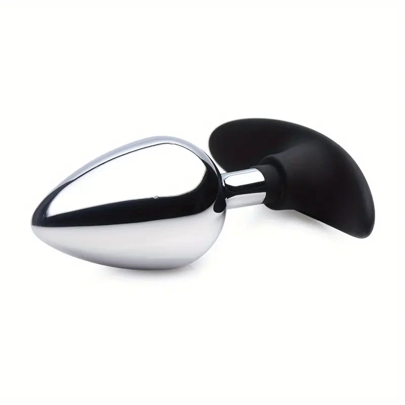 Small Medium Large Size Metal Anal Butt Plug Silicone Wearable Butt Plug