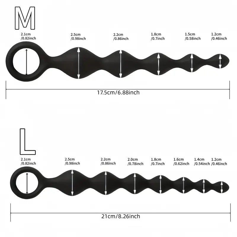 Silicone Anal Bead Prostate Stimulating Sphere Butt Plug For Adults