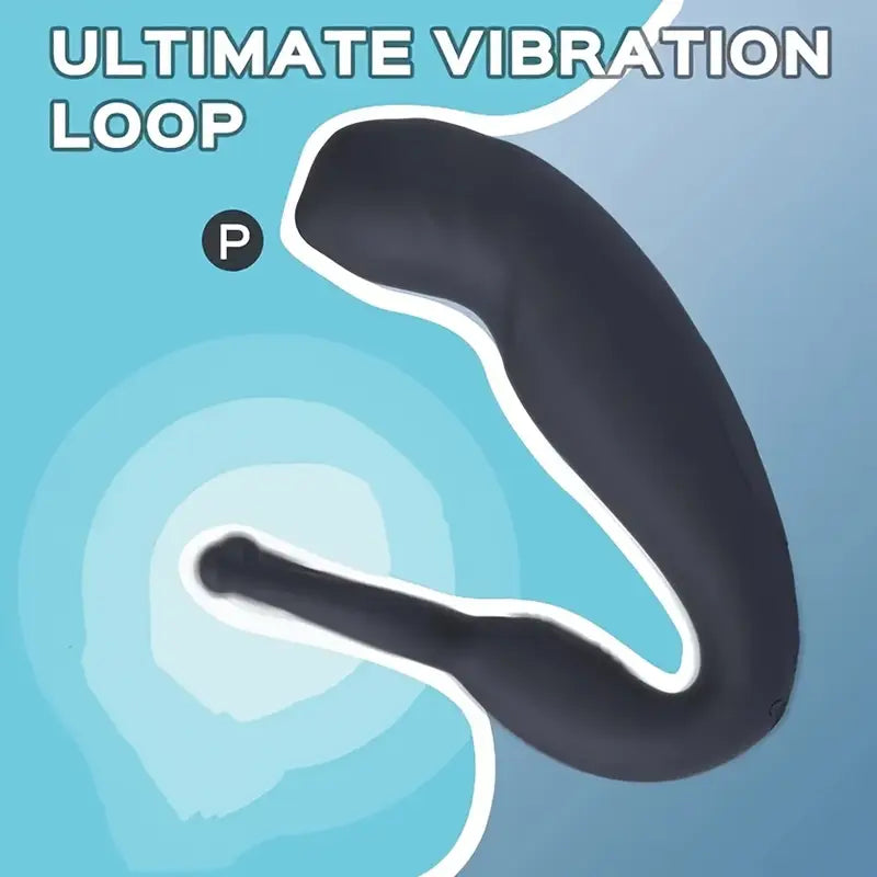 Male Prostate Vibrator Turning Massager Stimulator 10 vibrating Cock Ring