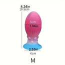 Bright Color Unisex Soft Silicone Anal Plug Toy Anus Dilator Massager