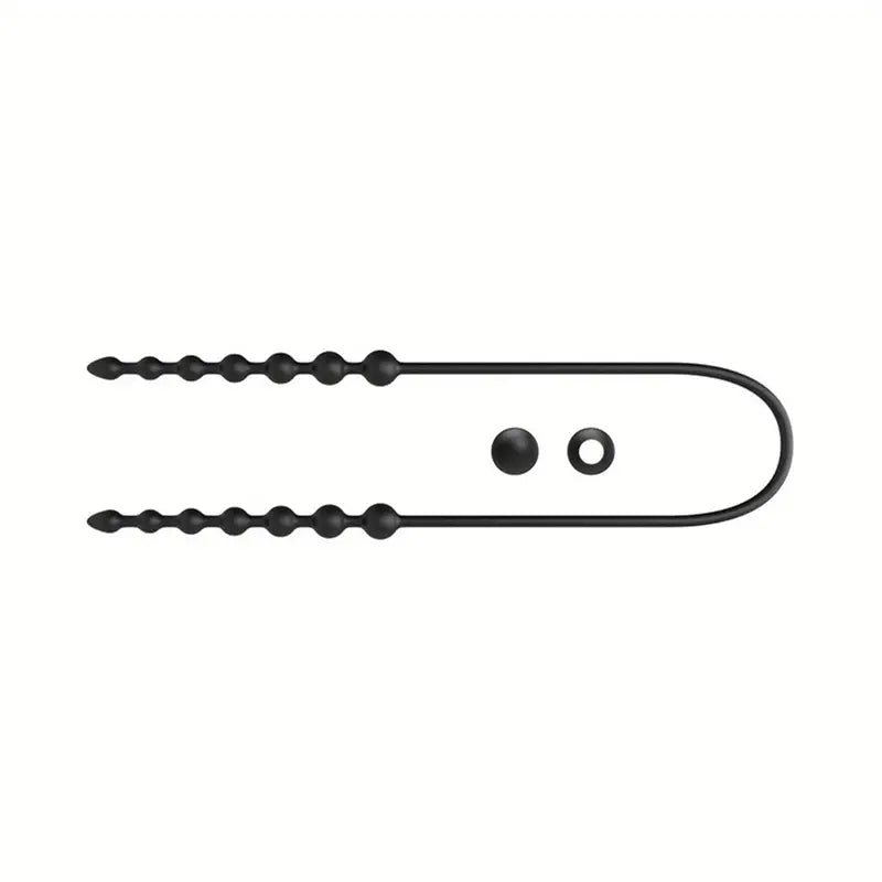 Silicone Anal Beads Butt Plug Sex Toy Beaded Constriction Cock Ring