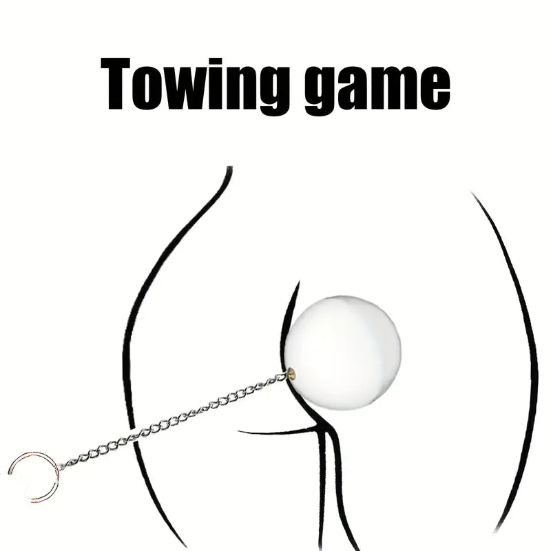 Crystal Glass Anal Beads Weighted Anal Plug With Long Metal Chain