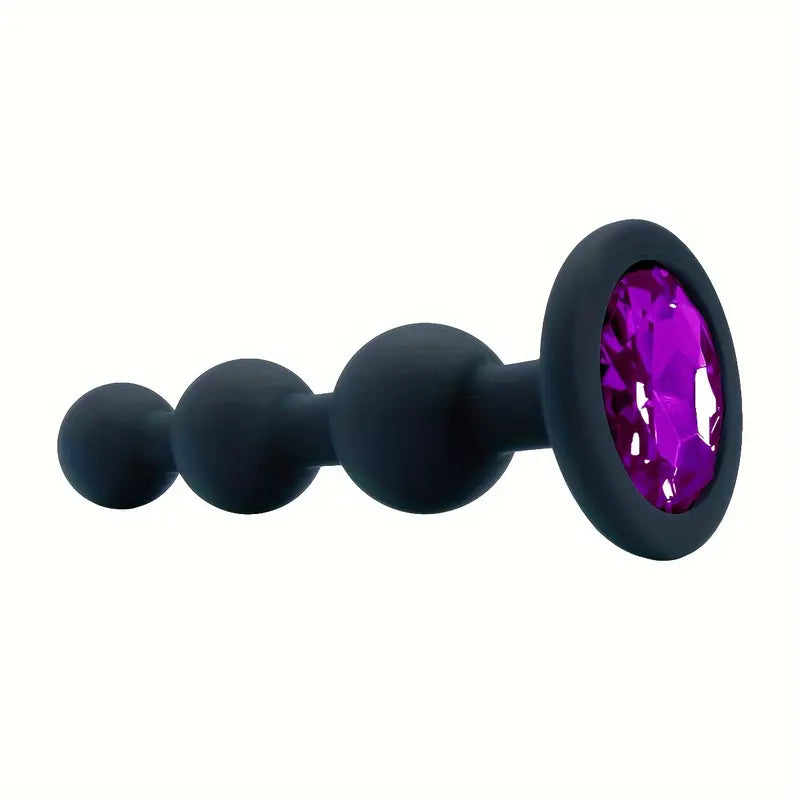 Wear 3 Balls Anal Plug G-Spot Toy Pulling Beads Anal Sex Toy