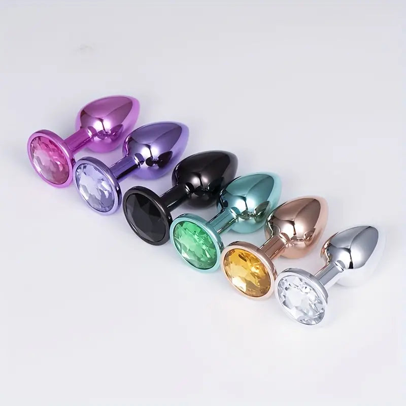 Small Size Multiple Colors Round Smooth Heart-Shaped Butt Plug