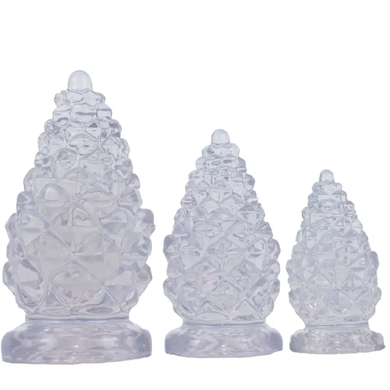 Silicone Pine Cone Shaped Butt Plug Anal Training Toy G Spot Stimulator