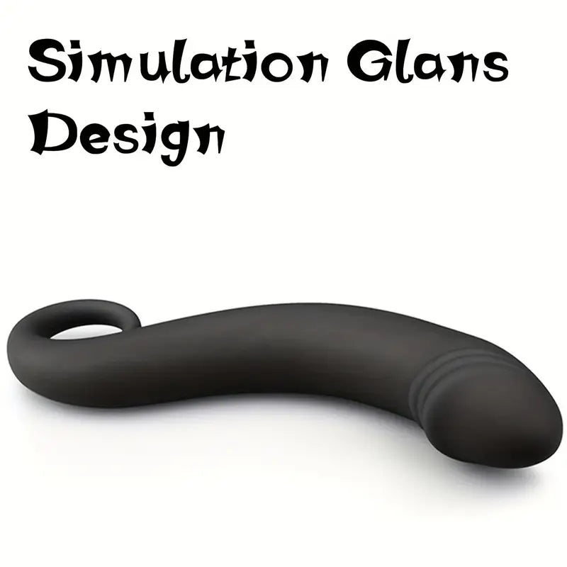 6.88in Black Curved Dildo For Women Clitoris Stimulator Erotic Sex Toy