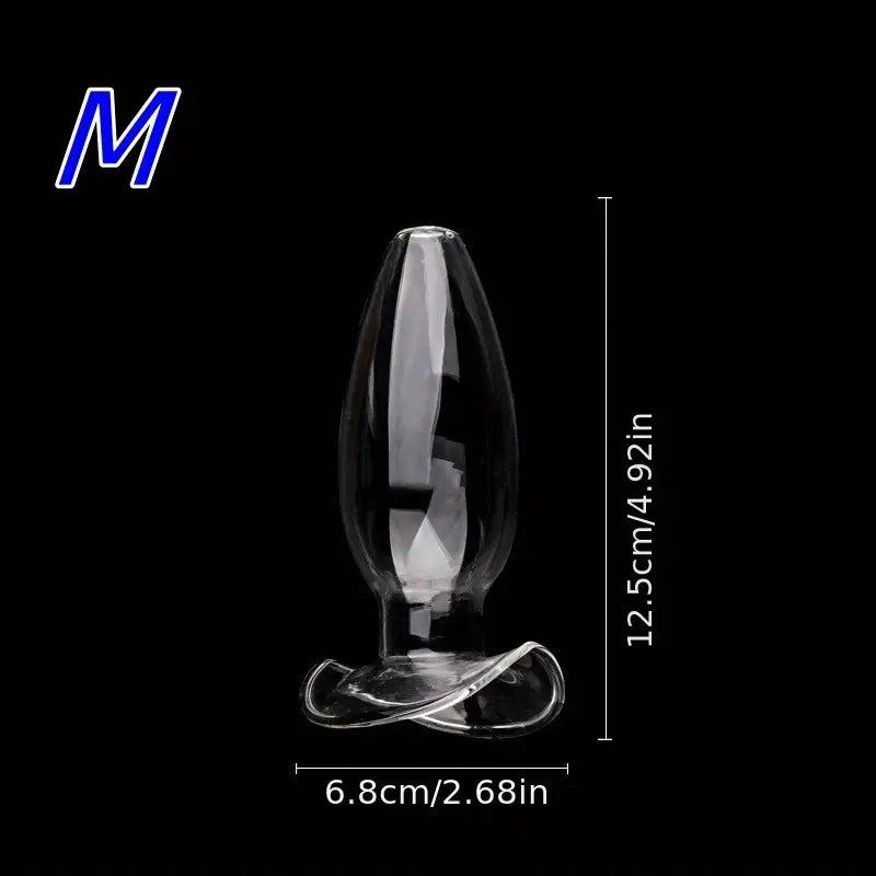 Glass Dildo Anal Plug Crystal Posterior Anal Plug Hollow Lesbian Sex Toy