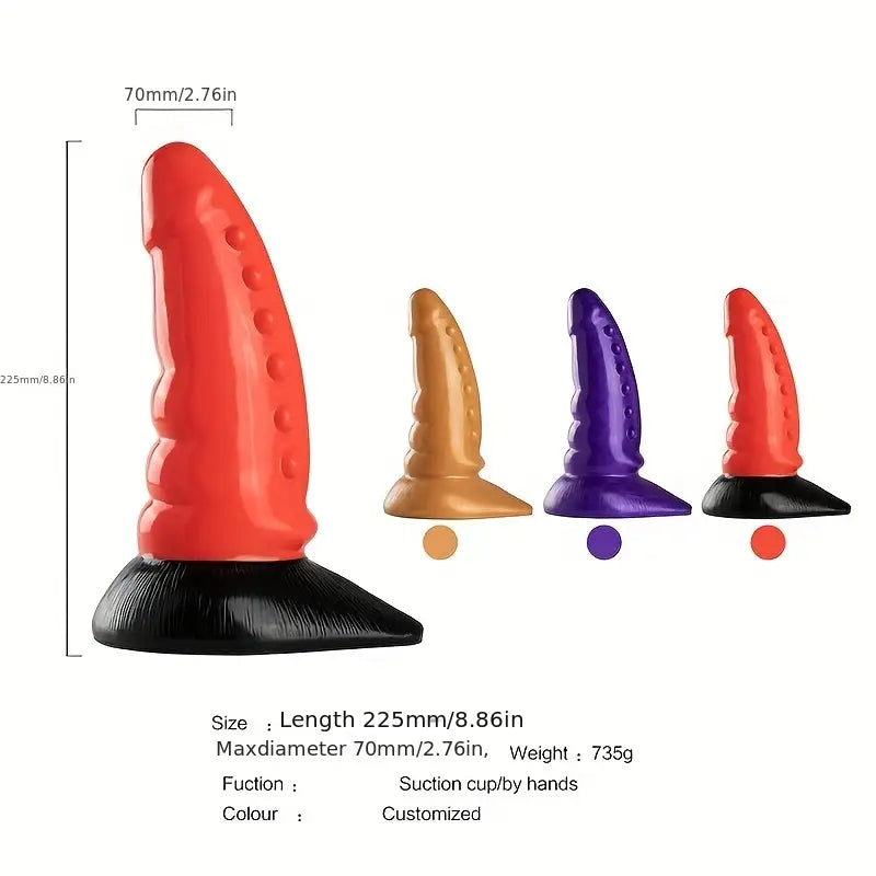 Super Chunky Oversized Mushroom Head Soft Sexy Anal Plug