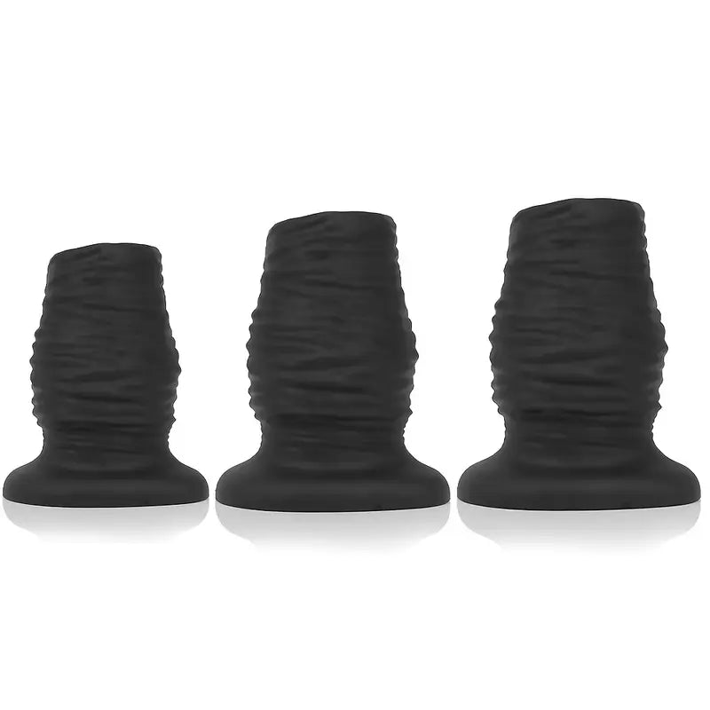 Hollow Butt Plug Silicone Soft Anal Dilatation Enema Prostate Massager