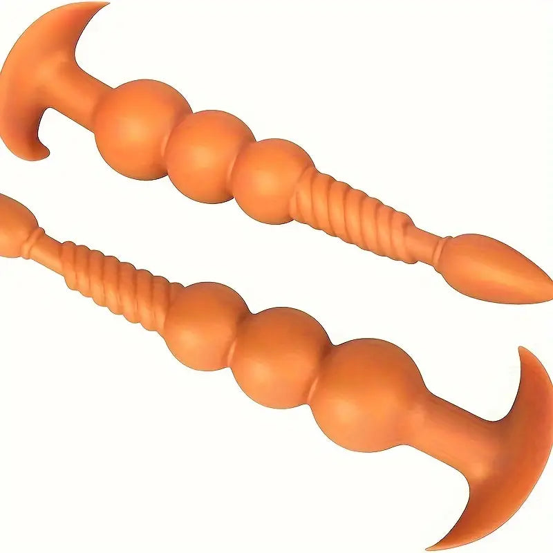 Pearl-attached Detachable Fox Tail Butt Plug Stimulator Role-playing Trainer