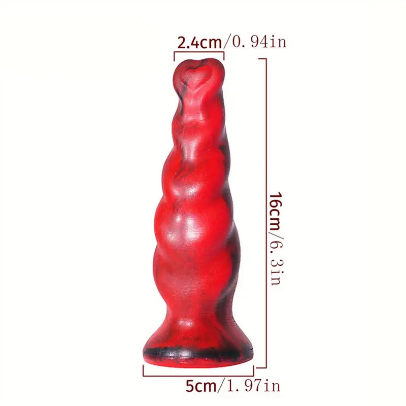 Flexible Suction Cup Anal Massager Adult Couples Intimate Butt Plug
