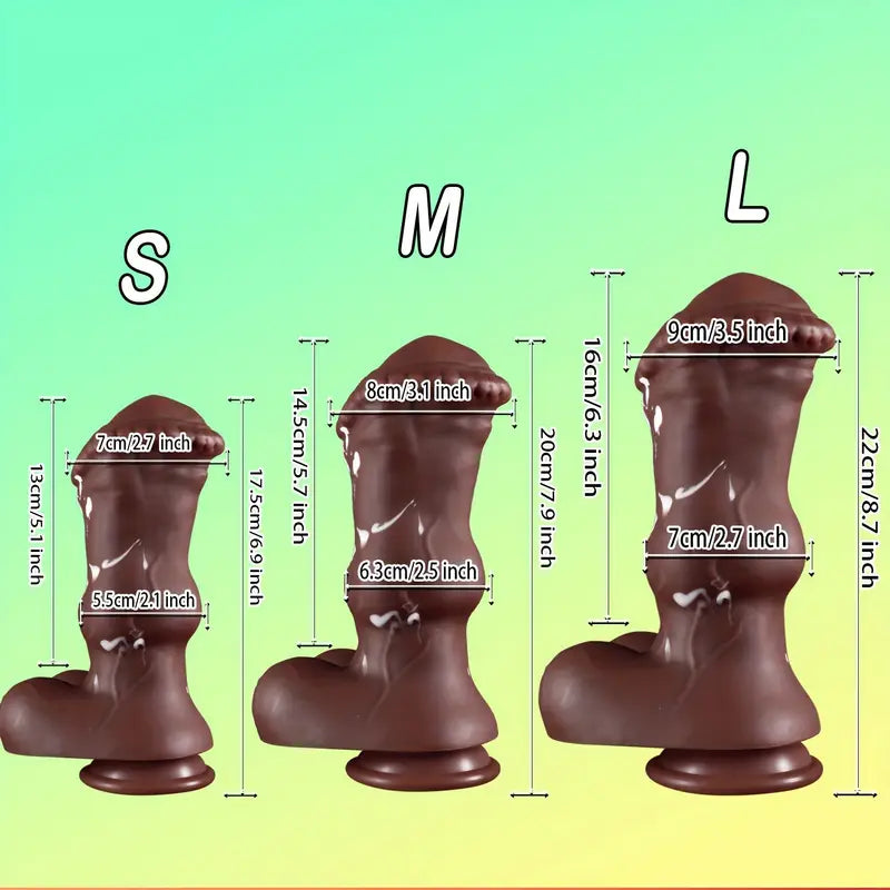 8.7inch Horse Anal Sex Toy Anal Plug Trainer Soft Animal Anal Dilator