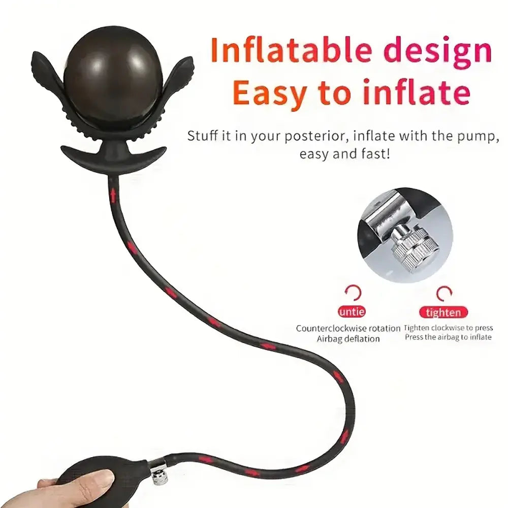 Inflatable Anal Plug Sexy Erogenous Safe Stimulation Expander For Men Pleasure