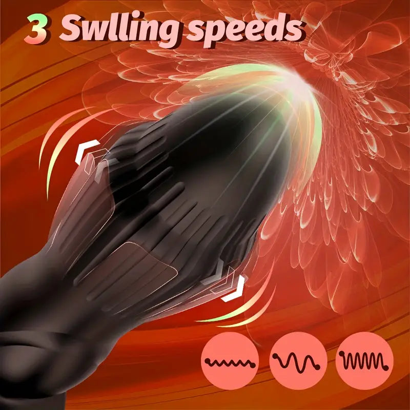 3 Insertion Dilation 9 Vibration Modes Vibrating Anal Plug Vibrator