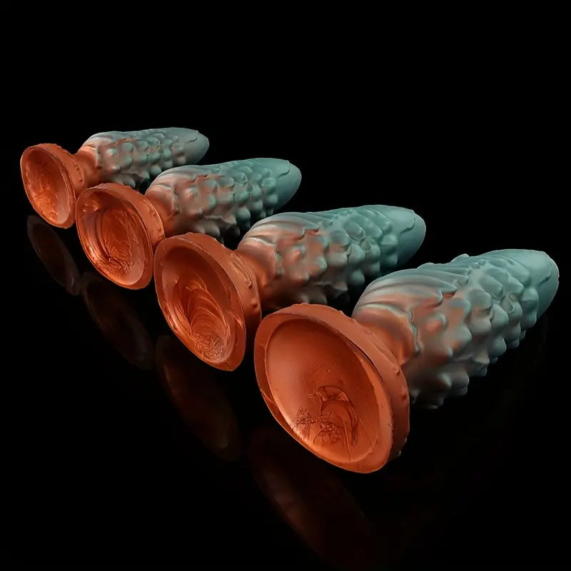 Large Diameter Soft Silicone Octopus Anal Plug Gradient Sex Toy