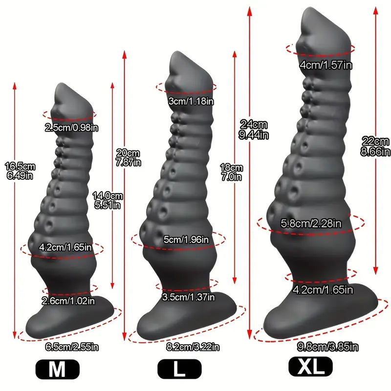 Tentacle Anal Plug Liquid Silicone Soft Butt Plug Anal Dilatation Toy