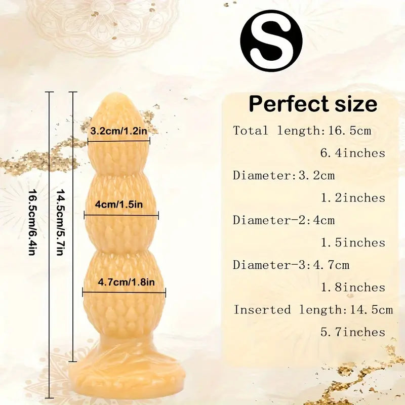 Golden Anal Plug Scaly Dragon Egg Butt Plug Large Novelty Soft Sex Toy