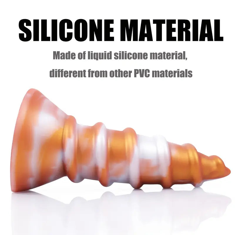 Giant Screw-Shaped Large Soft Skin-Friendly Silicone Butt Plug