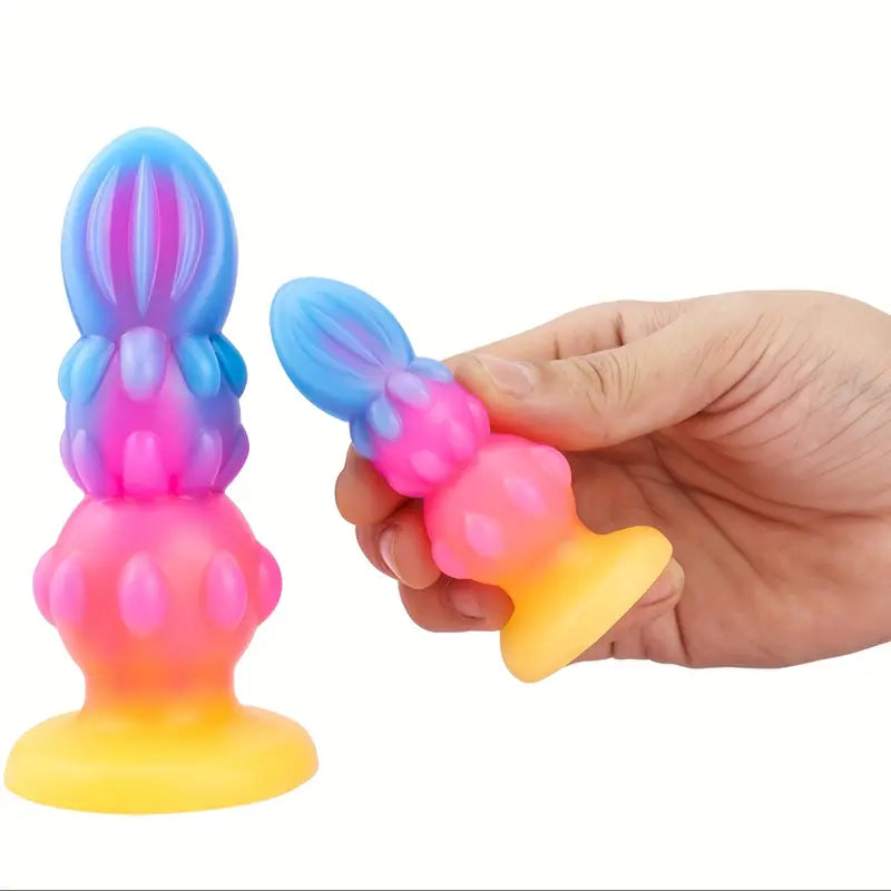 Silicone Butt Plug Soft Female & Male Luminous Luxury Butt Plug Dildo Trainer