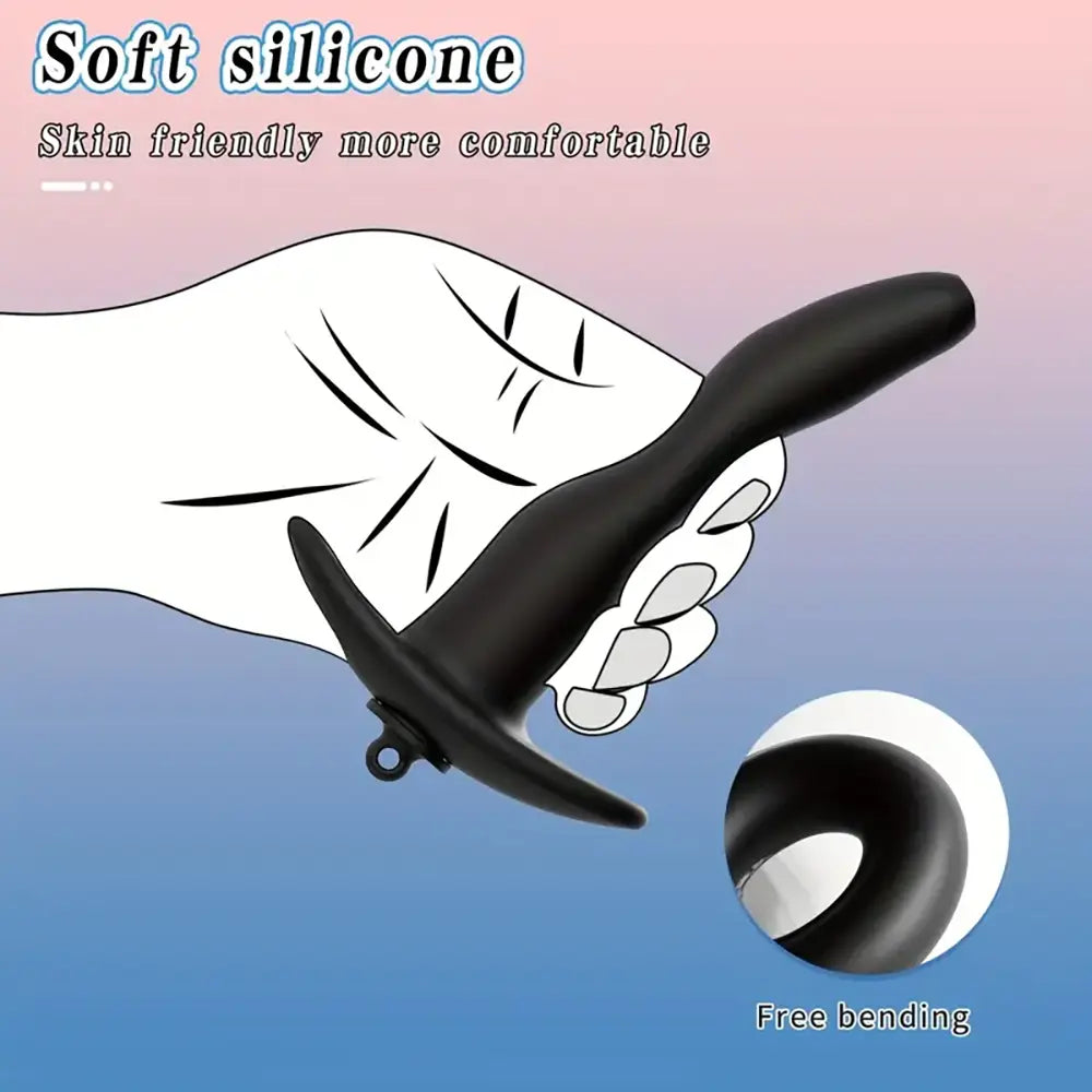 Silicone Hollow Water Filling Anal Plug Backyard Anal Dilator For Sex