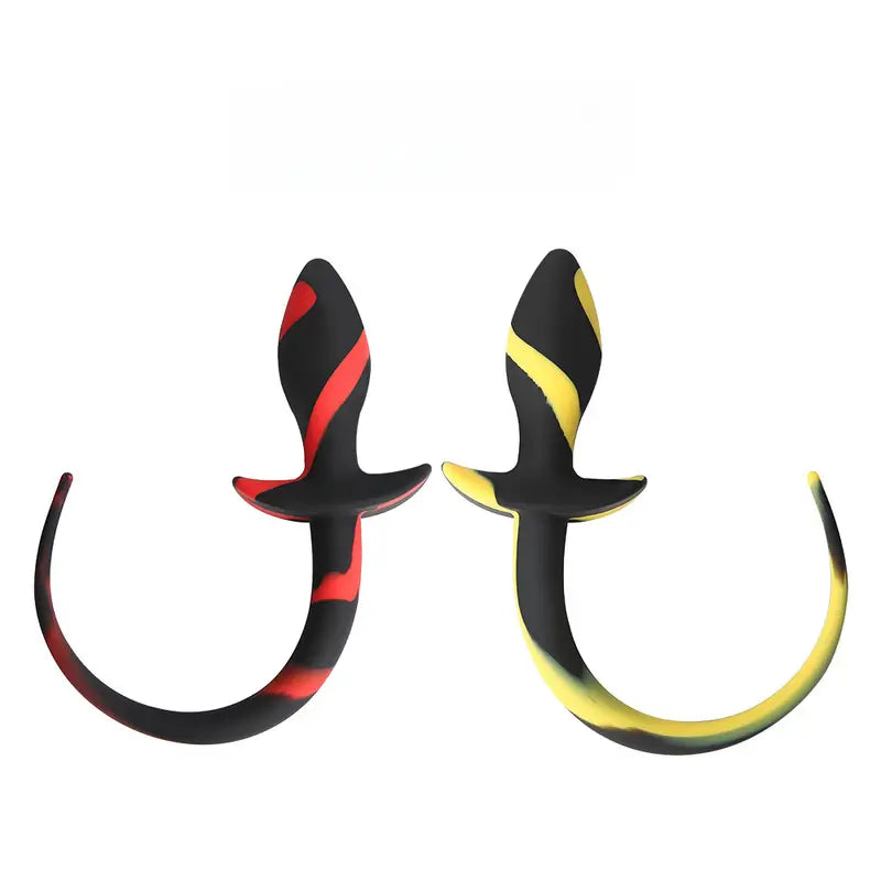 Silicone SM Anal Plug Pig Dog Tail Design Fun Novelty Dress-Up Accessory